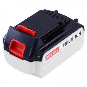블랙 \u0026 데커 LB20, LBX20, LBX4020, LB2X4020 전기 드릴 용 20V 3000mAh 리튬 이온 배터리 교체