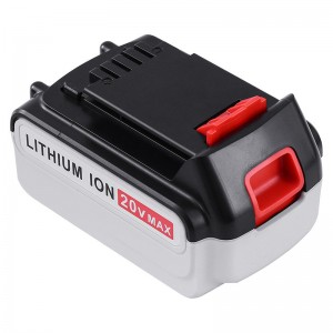블랙 \u0026 데커 LB20, LBX20, LBX4020, LB2X4020 용 리튬 이온 20V 4000mAh 교체 용 배터리