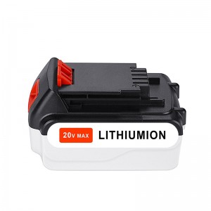 리튬 이온 20V 5000mAh 교체 배터리 블랙 \u0026 데커 LB20, LBX20, LBX4020, LB2X4020 용 무선 도구