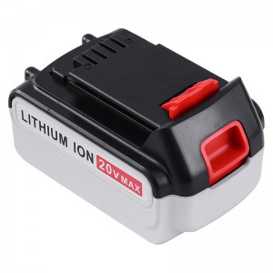 Black \u0026 Decker LB20, LBX20, LBX4020, LB2X4020 공구 배터리 교체 용 리튬 이온 20V 6000mAh 배터리 팩